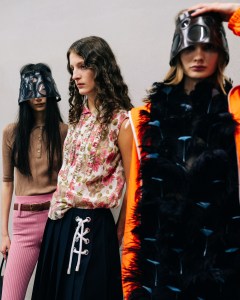 Backstage Prada Spring 2025 Ready-to-Wear CollectionA